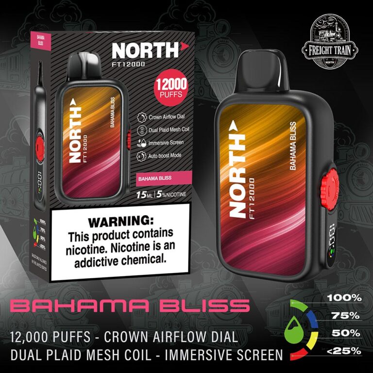 North Vape Freight Train Disposable Nicotine E-Cigarettes Bahama Bliss