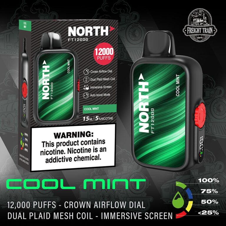 North Vape Freight Train Disposable Nicotine E-Cigarettes Cool Mint