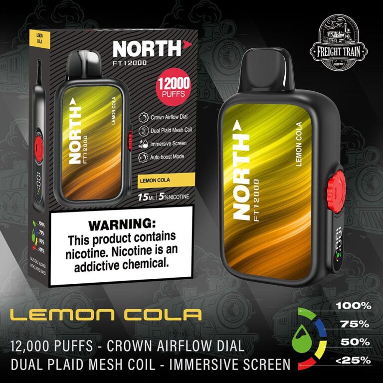 North Vape Freight Train Disposable Nicotine E-Cigarettes Lemon Cola