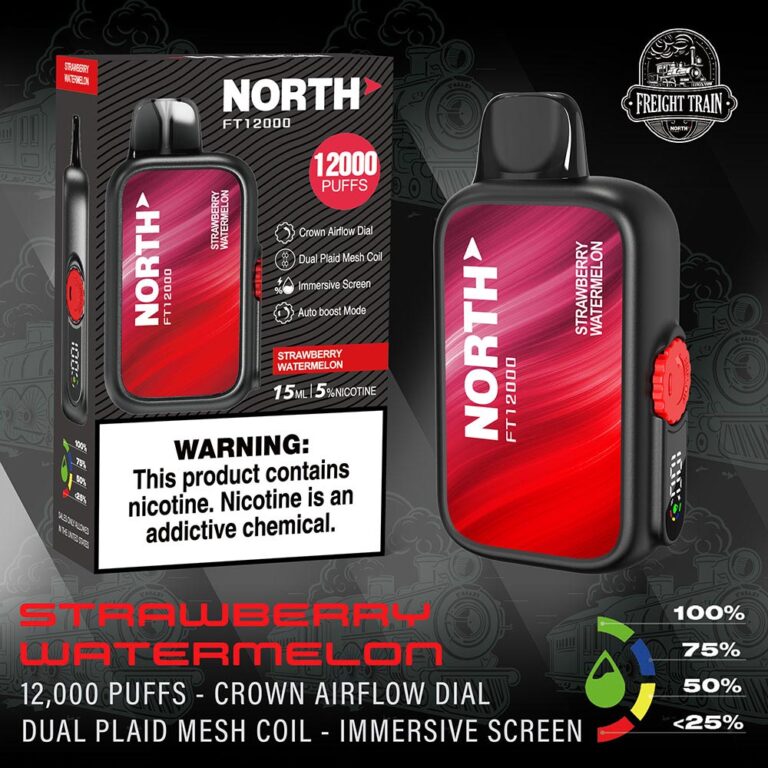 North Vape Freight Train Disposable Nicotine E-Cigarettes Strawberry Watermelon
