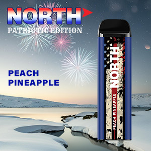 North Patriotic Edition Nicotine eCigarette Peach Pineapple
