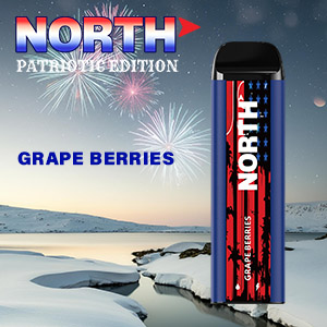 North Patriotic Edition Nicotine eCigarette Grape Berries