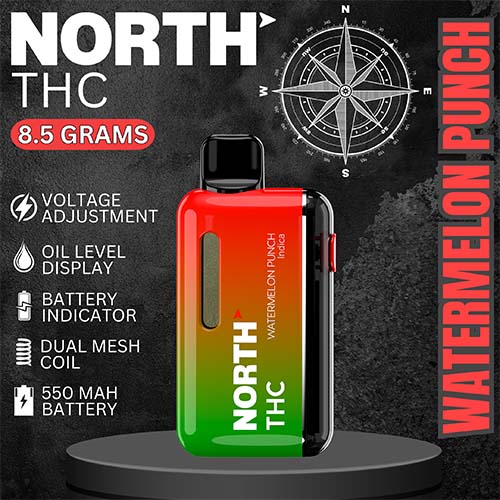 Watermelon Punch North THC Disposable Vape Device