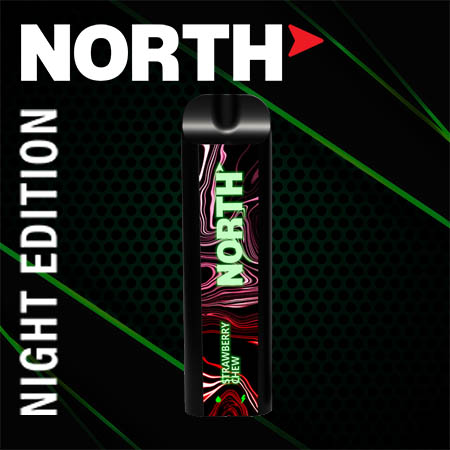 North Night Edition Disposable Nicotine Vape Strawberry Chew