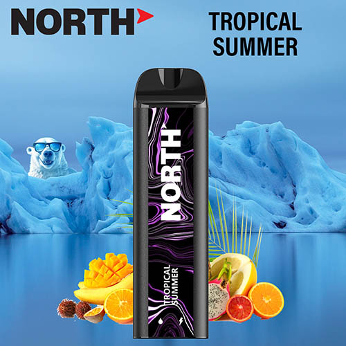 North 5000 Disposable Nicotine Vaping Device Tropical Summer