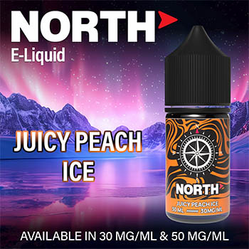 North E-Liquid Juicy Peach Ice