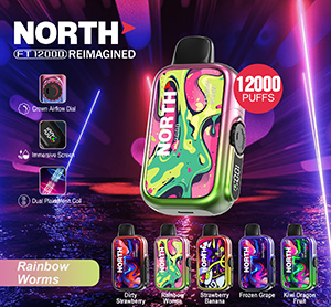 North FT12000 REIMAGINED Disposable Nicotine Vape Devices - Rainbow Worms