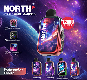 North FT12000 REIMAGINED Disposable Nicotine Vape Devices - Watermelon Freeze